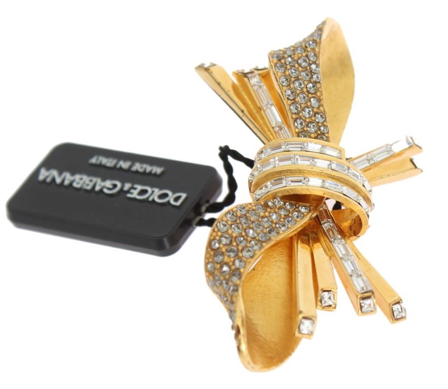 Gold Brass Bow Hair Clip