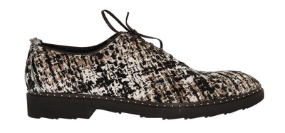 Multicolored Pony Hair Derby Shoes