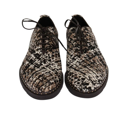 Multicolored Pony Hair Derby Shoes