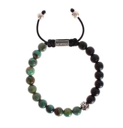 Bali Turquoise Ebony 925 Bracelet