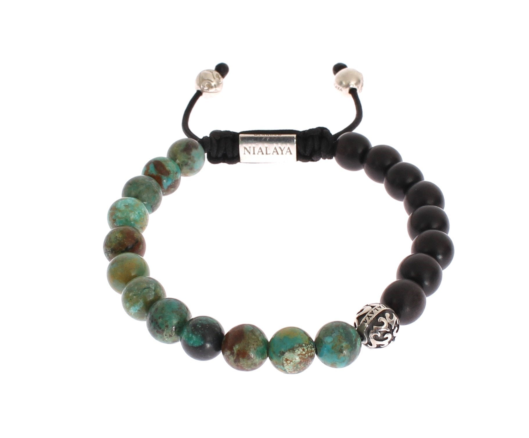 Bali Turquoise Ebony 925 Bracelet