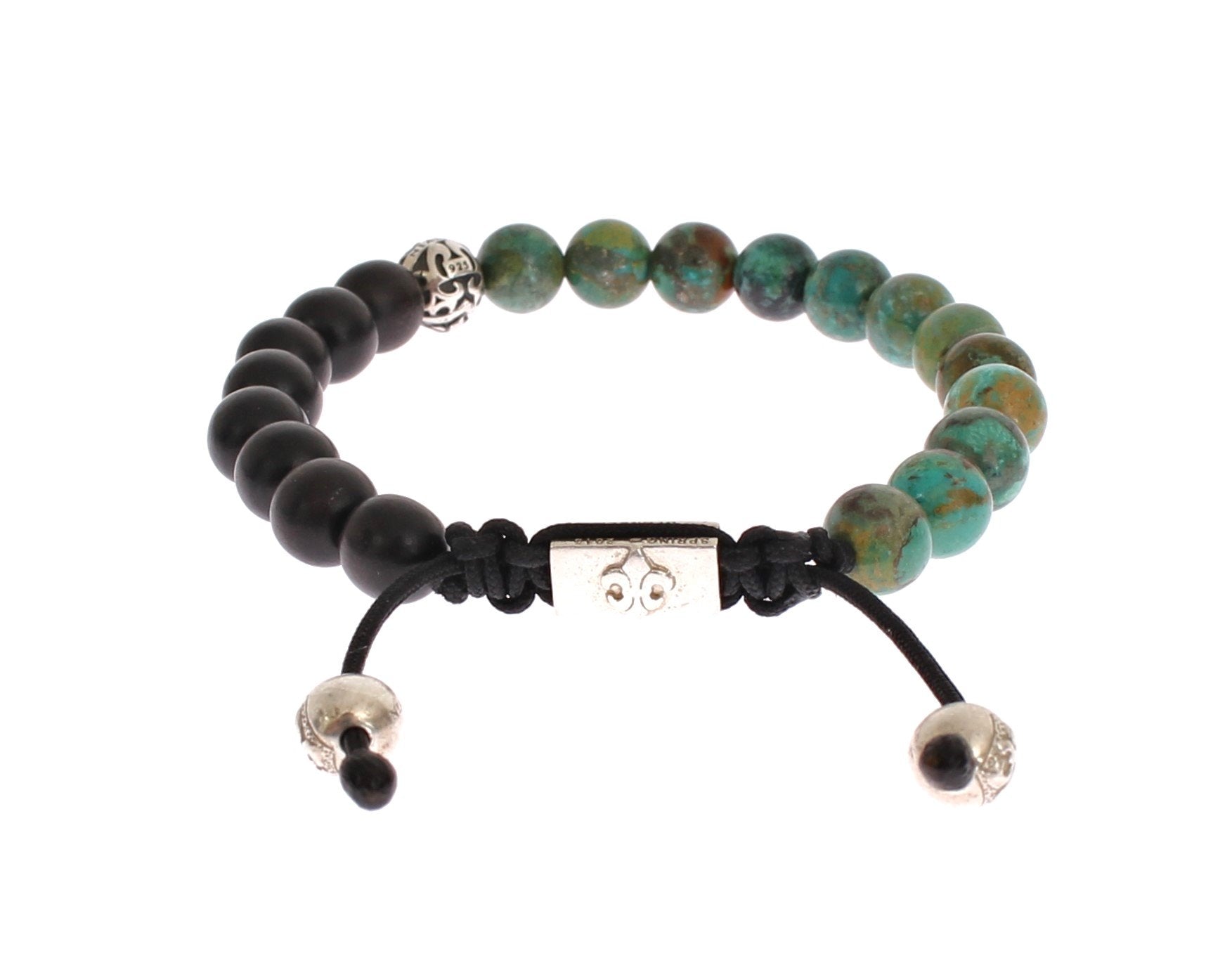 Bali Turquoise Ebony 925 Bracelet
