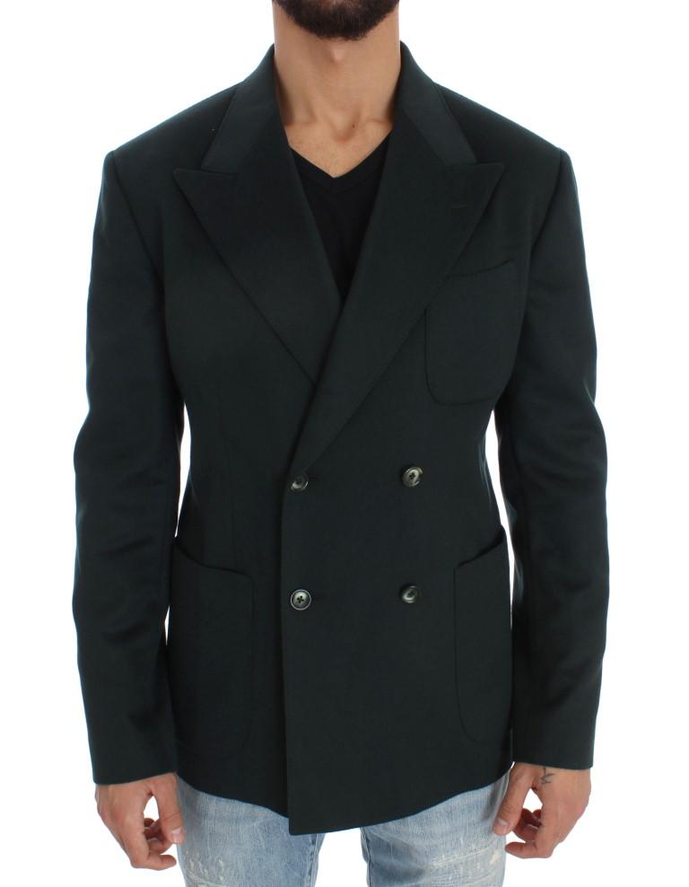 Green Cashmere Blazer Jacket
