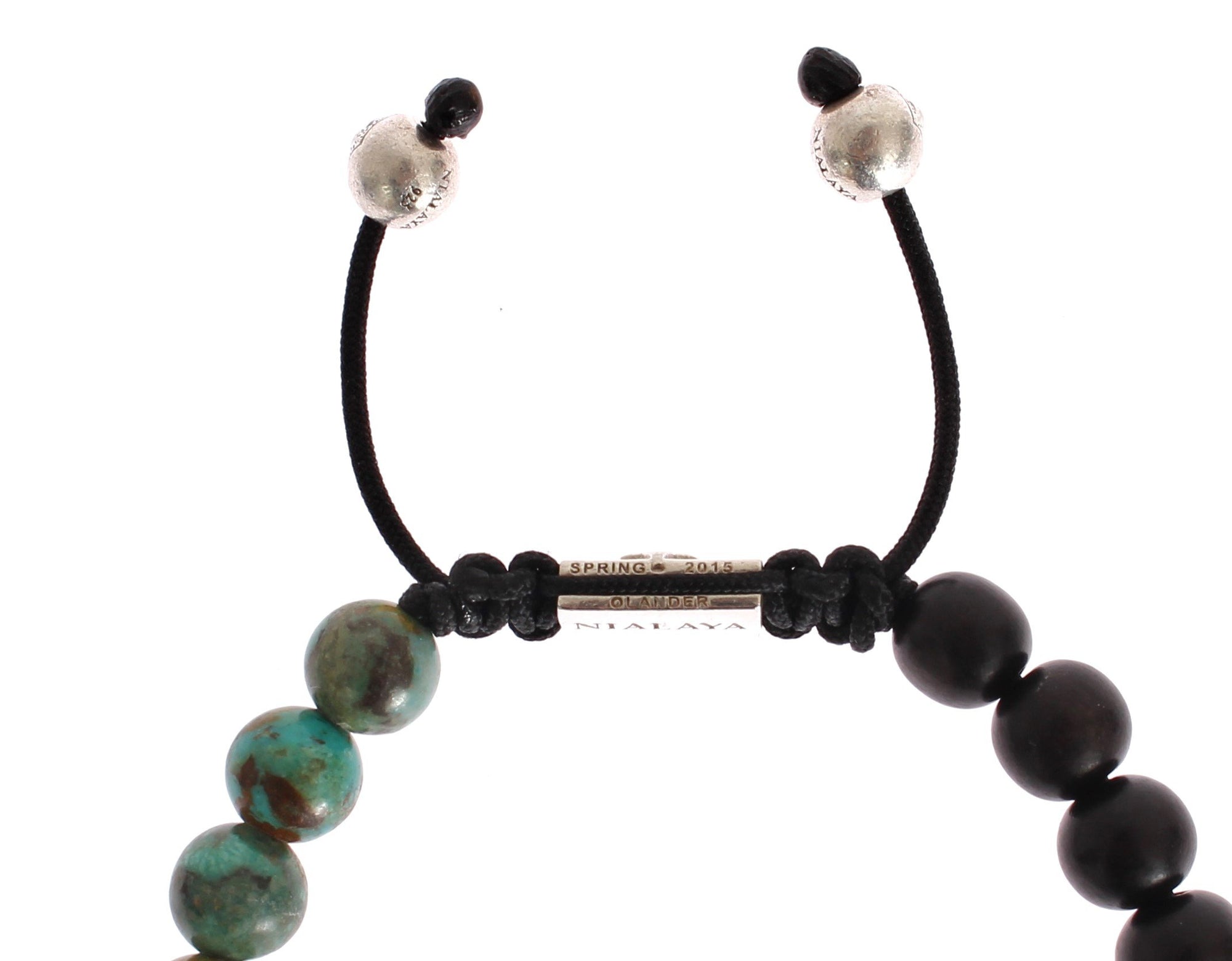 Bali Turquoise Ebony 925 Bracelet