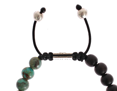 Bali Turquoise Ebony 925 Bracelet