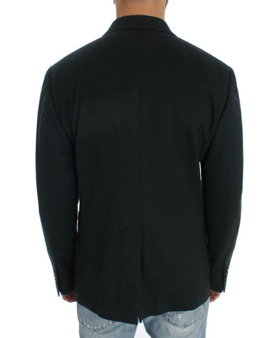 Green Cashmere Blazer Jacket