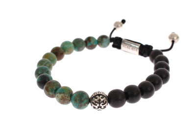 Bali Turquoise Ebony 925 Bracelet