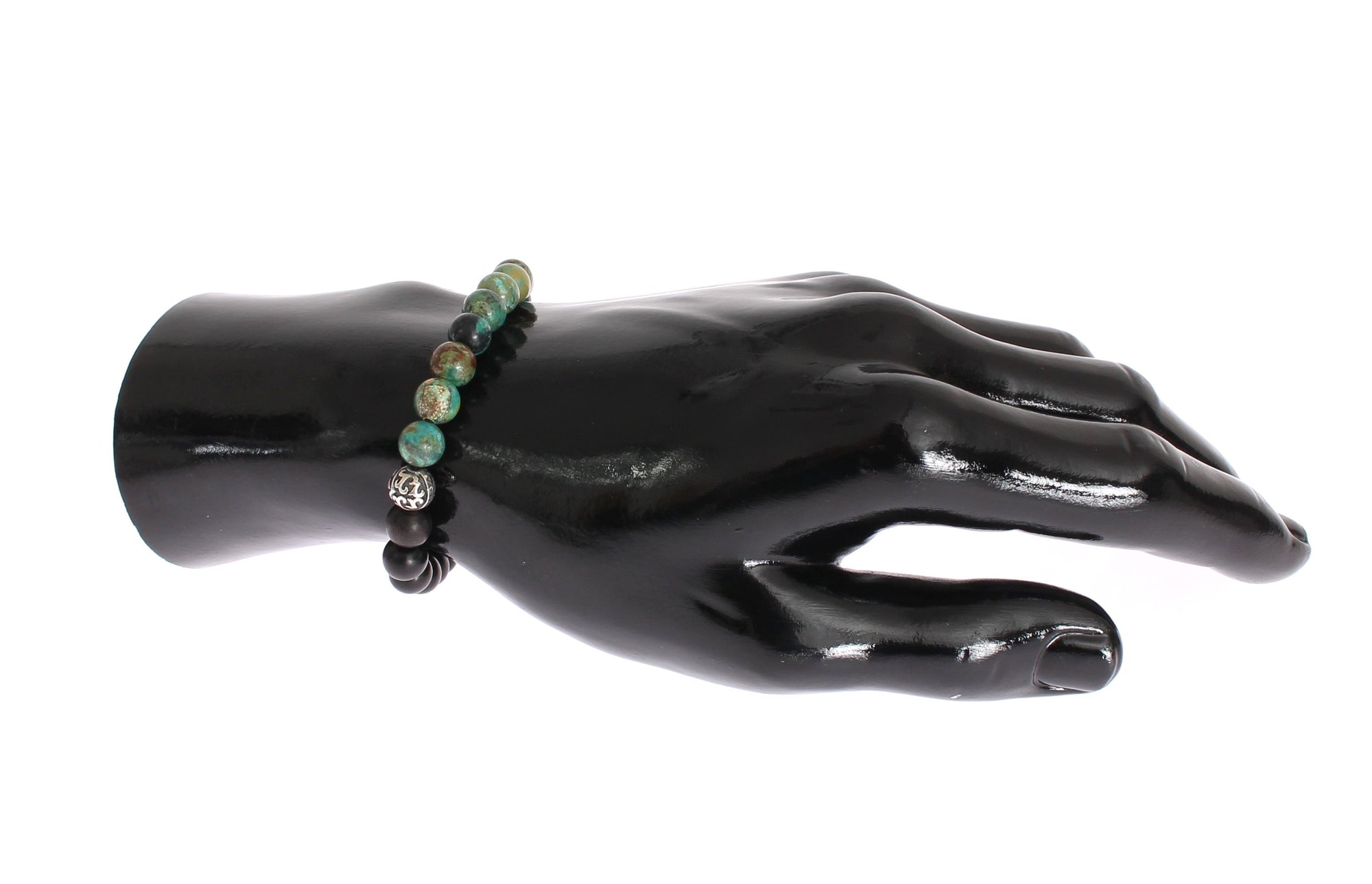 Bali Turquoise Ebony 925 Bracelet