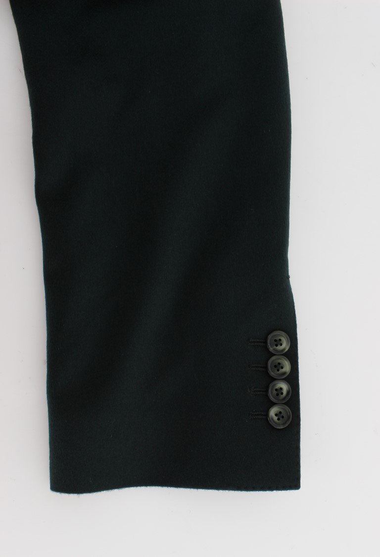 Green Cashmere Blazer Jacket