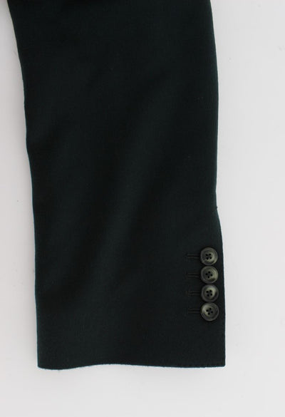 Green Cashmere Blazer Jacket