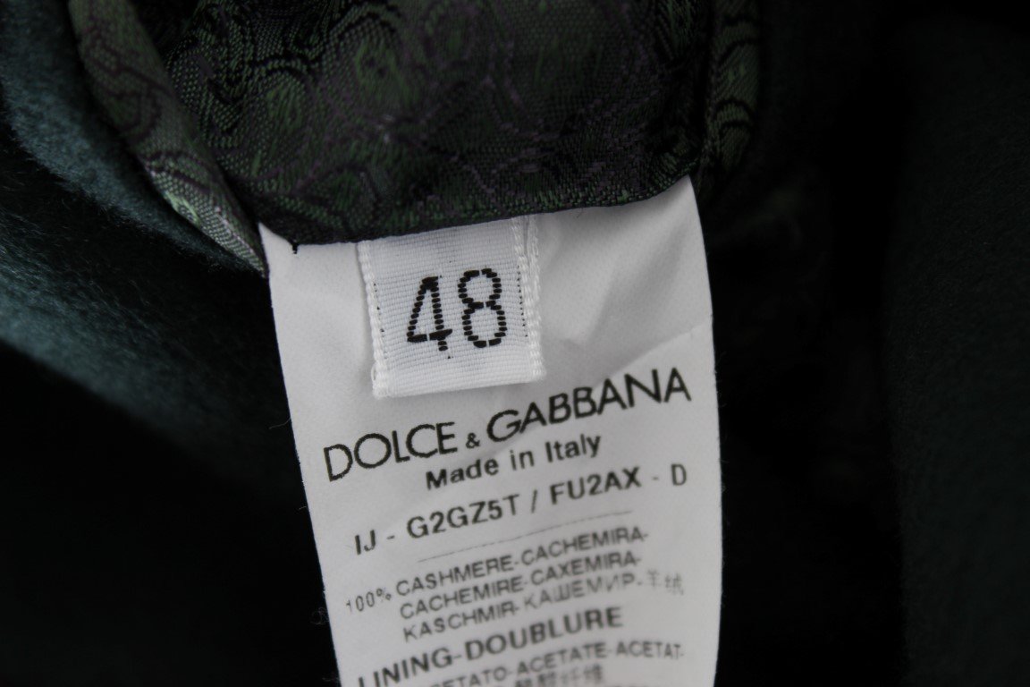 Green Cashmere Blazer Jacket