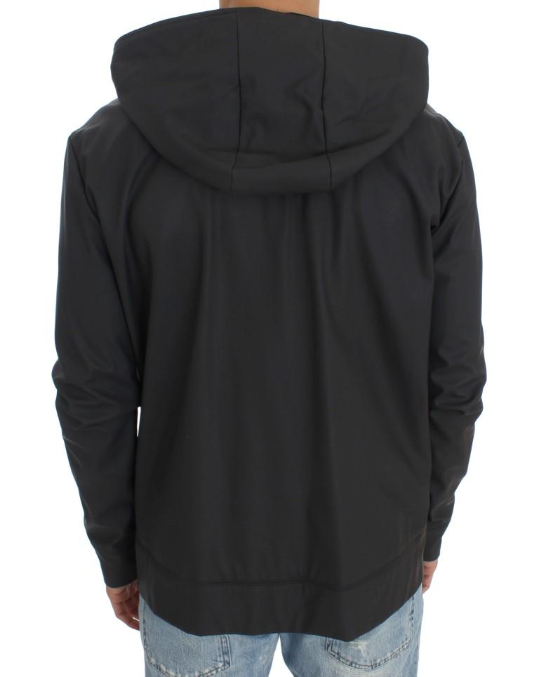 Gray Stretch Windbreaker Jacket