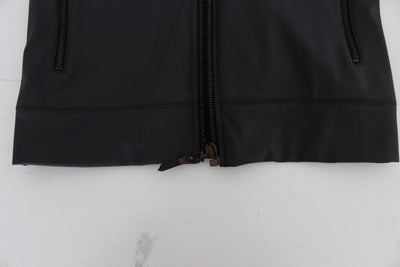 Gray Stretch Windbreaker Jacket