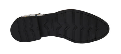 Black Suede Card Deck Sequined Shoes