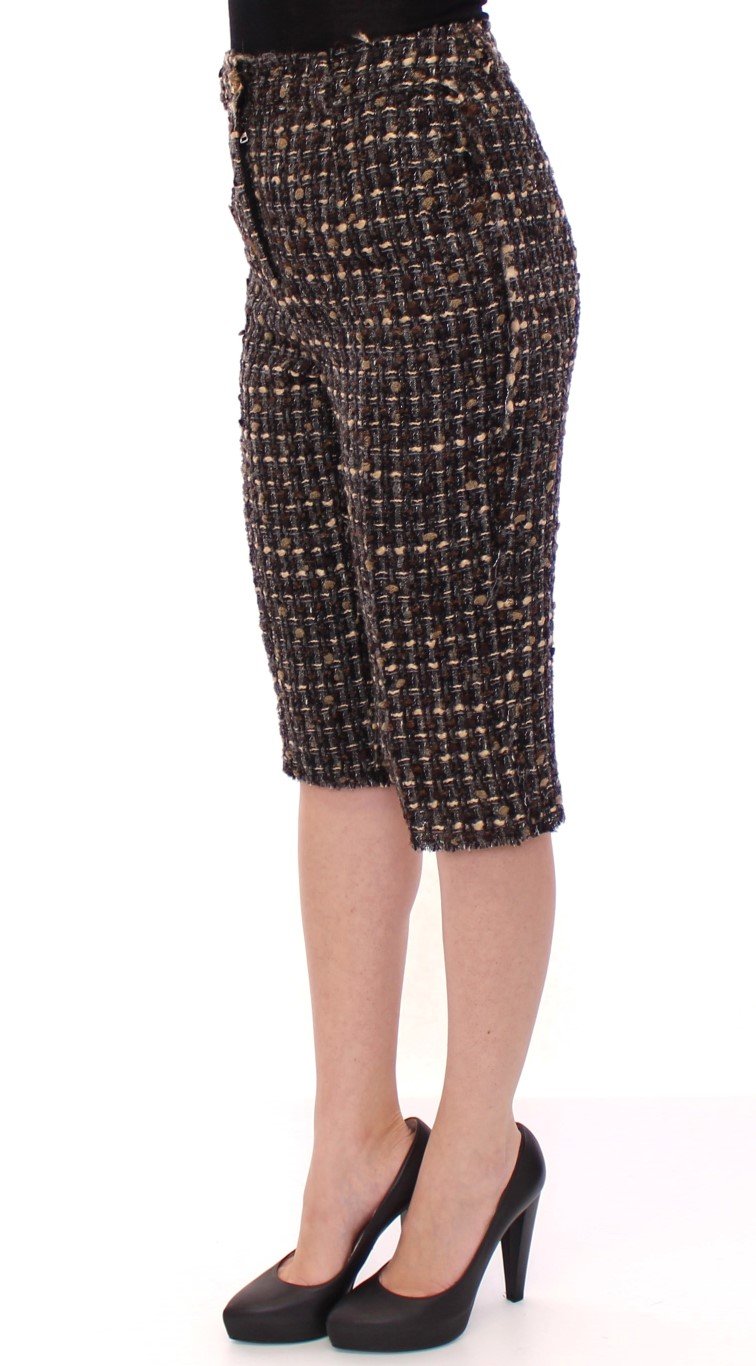 Multicolor Wool Shorts Pants