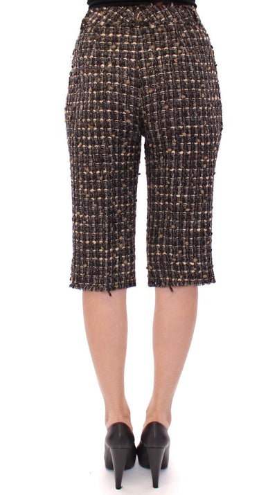 Multicolor Wool Shorts Pants
