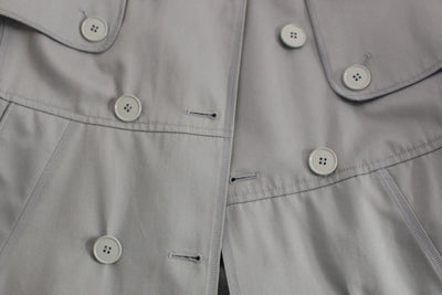 Blue Formal Dress Trench Jacket Coat