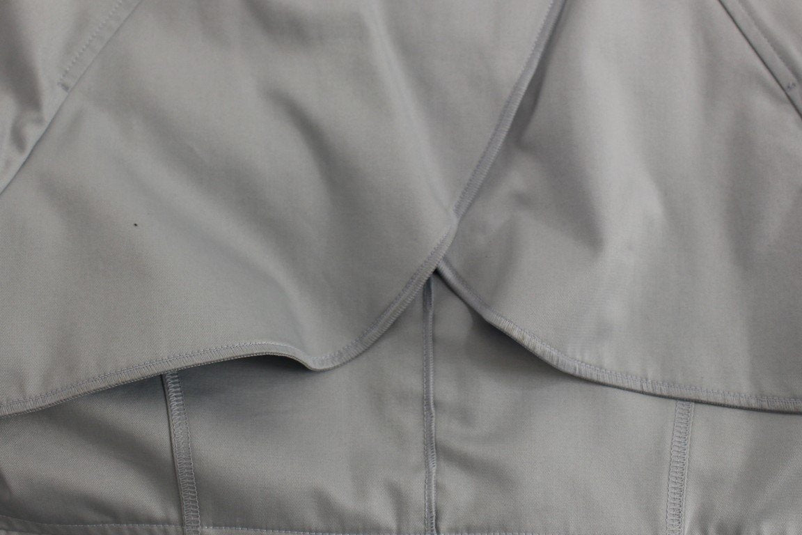 Blue Formal Dress Trench Jacket Coat