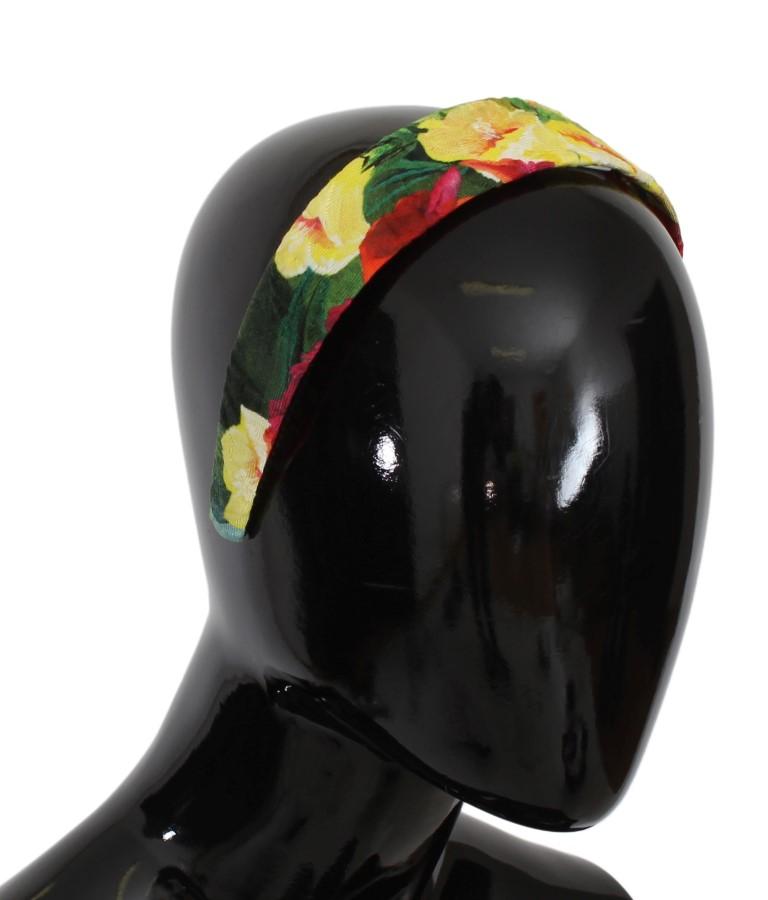 Multicolor Floral Cotton Silk Headband