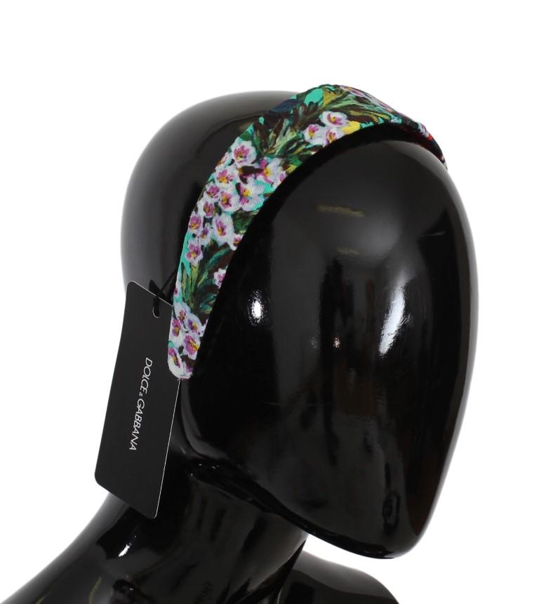 Multicolor Floral Cotton Silk Headband