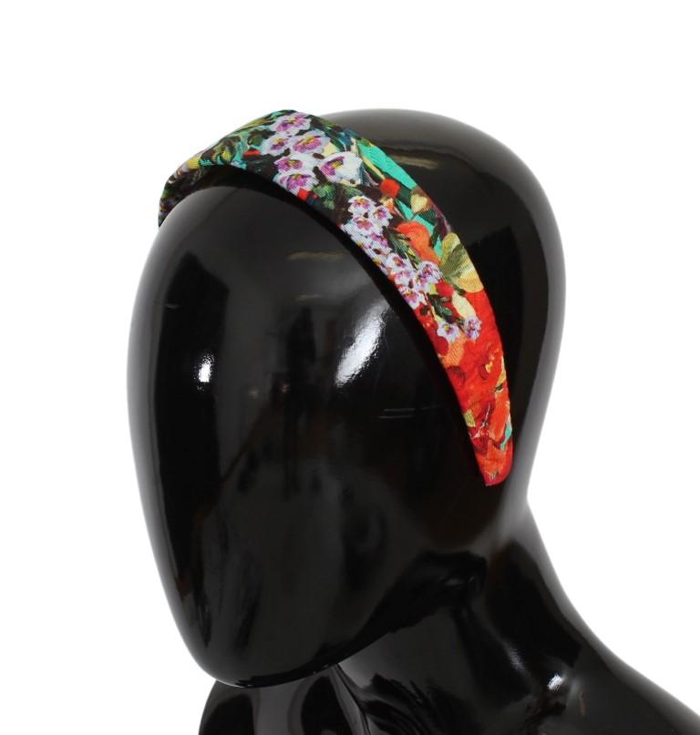 Multicolor Floral Cotton Silk Headband