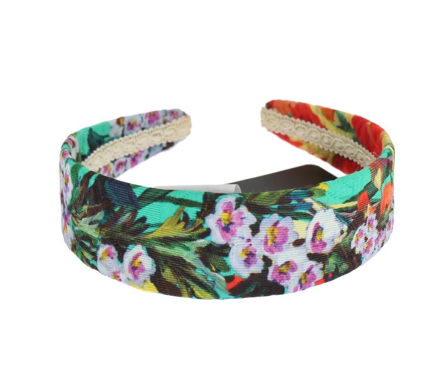 Multicolor Floral Cotton Silk Headband