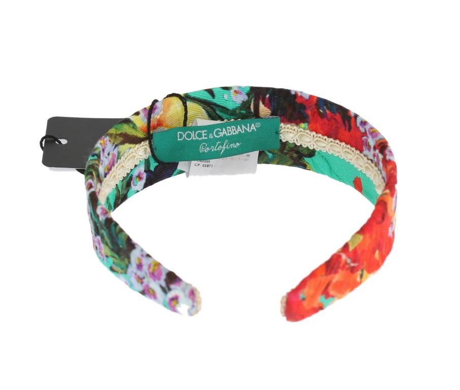 Multicolor Floral Cotton Silk Headband