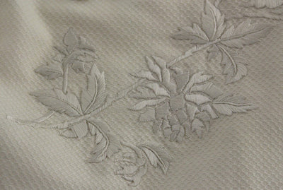 White Cotton Floral Embroidery Skirt