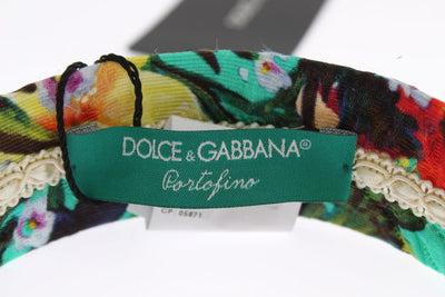 Multicolor Floral Cotton Silk Headband