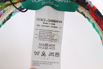 Multicolor Floral Cotton Silk Headband