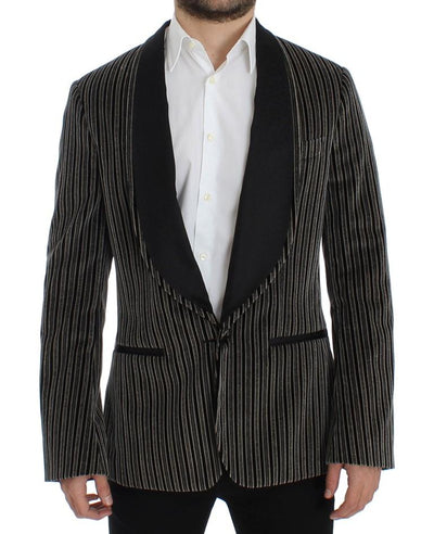 Gray striped SICILIA blazer