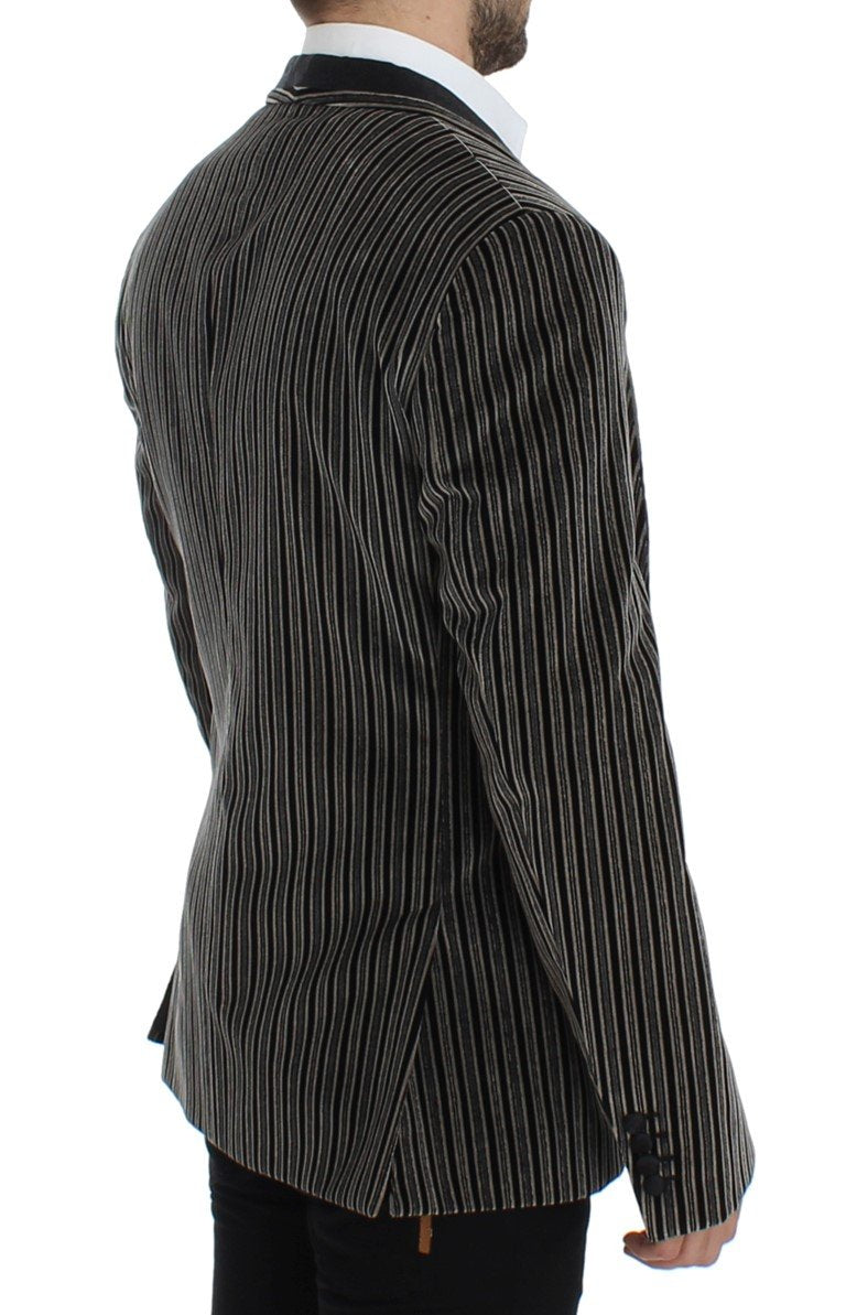 Gray striped SICILIA blazer
