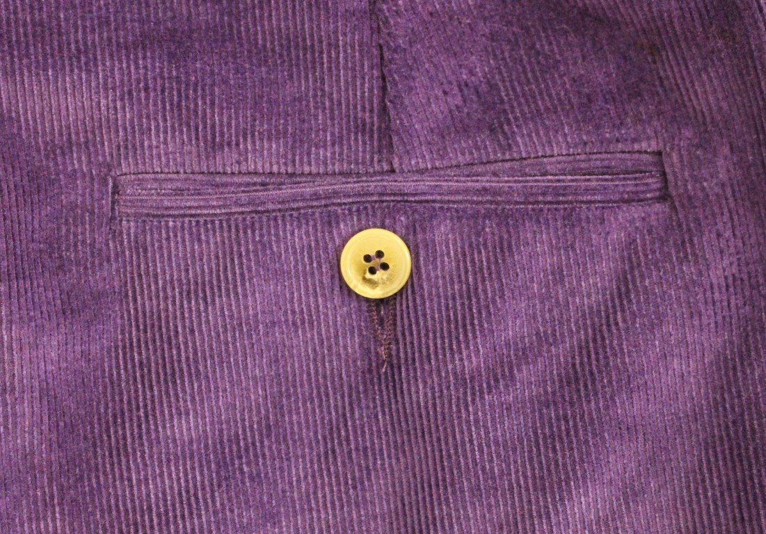 Purple Cotton Corduroys Jeans