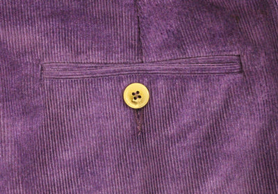 Purple Cotton Corduroys Jeans
