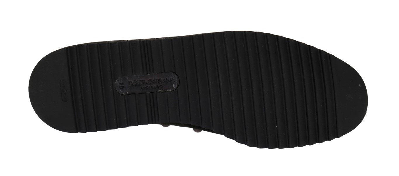 Green Velvet Royal Bee Ricamo Loafers