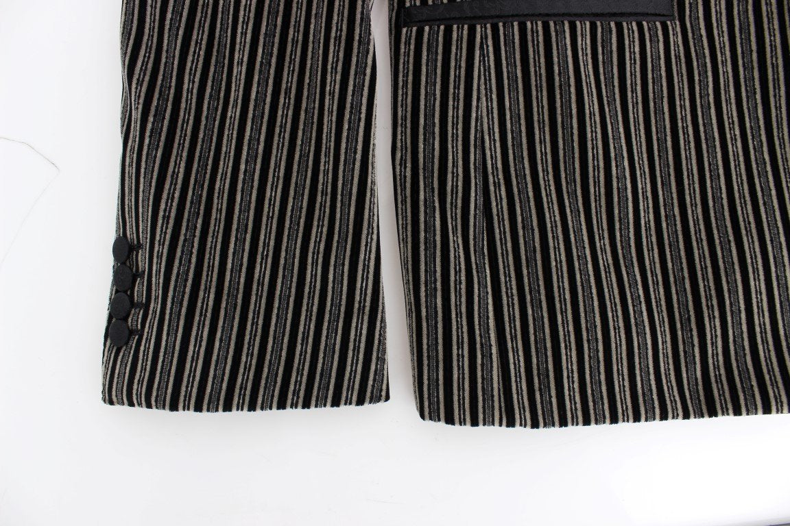 Gray striped SICILIA blazer