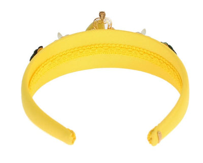 Yellow Sicily Lemon Crystal Floral Headband