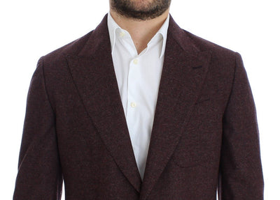 Bordeaux wool stretch blazer