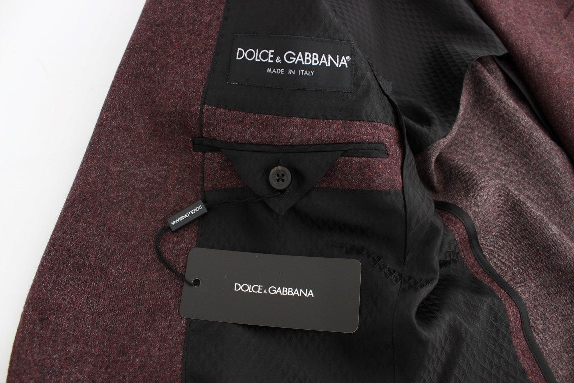 Bordeaux wool stretch blazer
