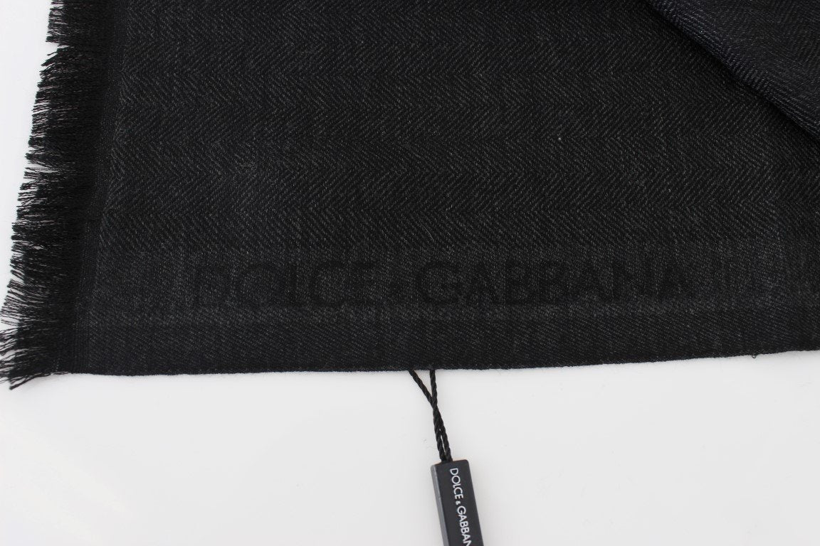 Gray Cashmere Shawl Scarf