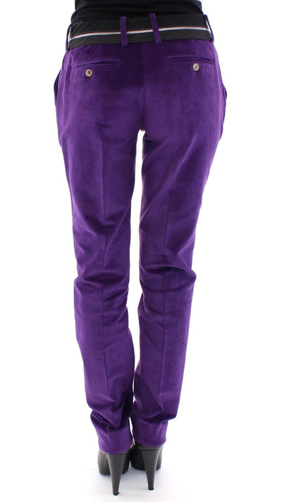 Purple Cotton Corduroys Jeans