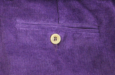Purple Cotton Corduroys Jeans