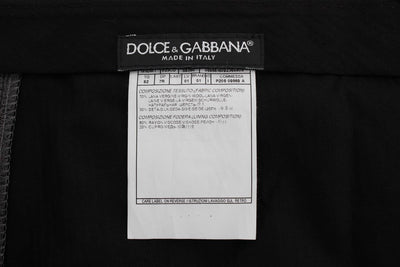 Gray Pattern Wool Silk Formal Pants