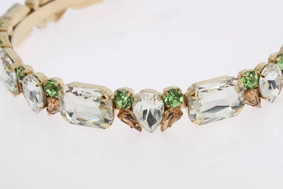 Gold Tiara Brass Crystal Sicily GEMME Headband