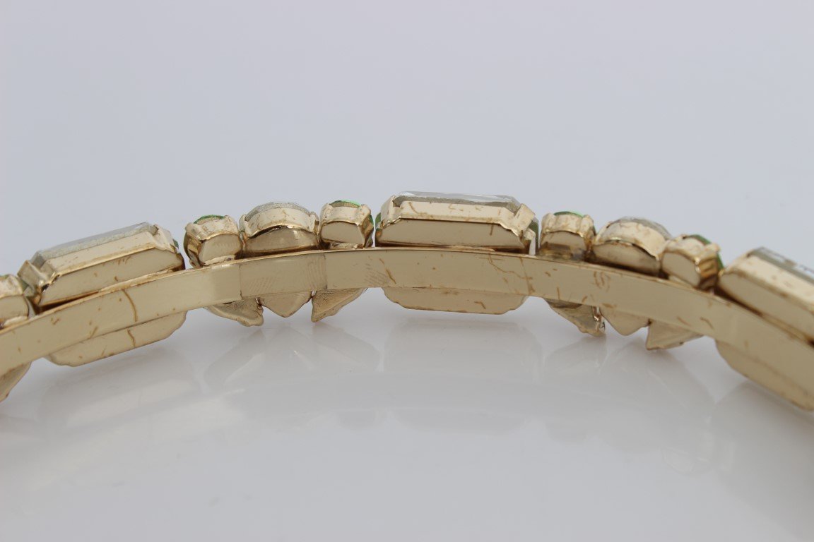 Gold Tiara Brass Crystal Sicily GEMME Headband