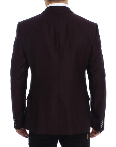 Bordeaux wool slim fit blazer
