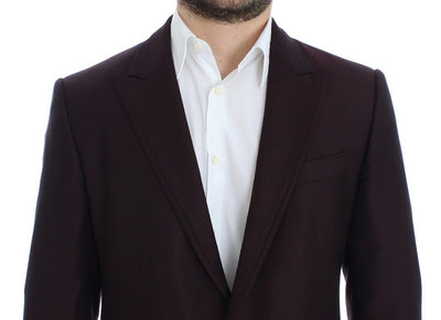Bordeaux wool slim fit blazer