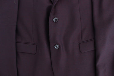 Bordeaux wool slim fit blazer