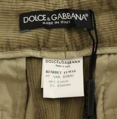 Brown Cotton Corduroys Jeans Pants