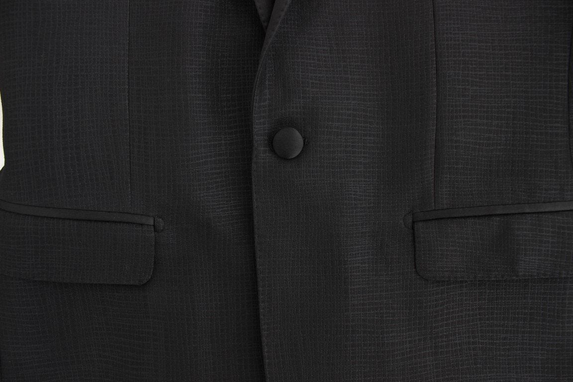 Black wool MARTINI slim blazer